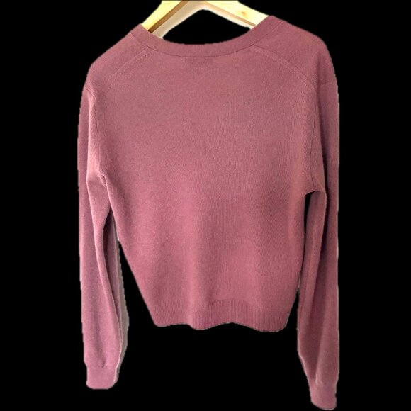 Aritzia cashmere cardigan, mauve, extra small. - Picture 2 of 5